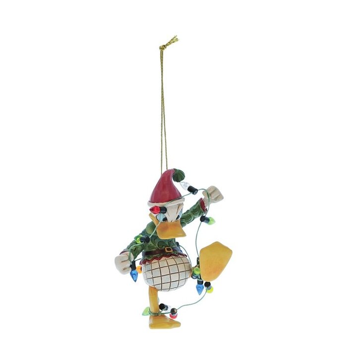 Disney Traditions - Donald Duck Wrapped in Lights Hanging Ornament