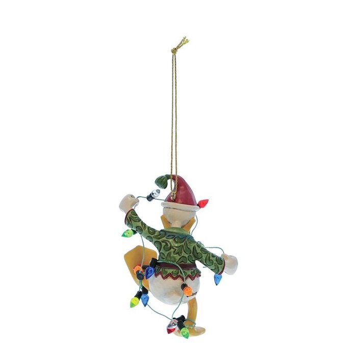Disney Traditions - Donald Duck Wrapped in Lights Hanging Ornament