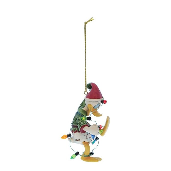 Disney Traditions - Donald Duck Wrapped in Lights Hanging Ornament
