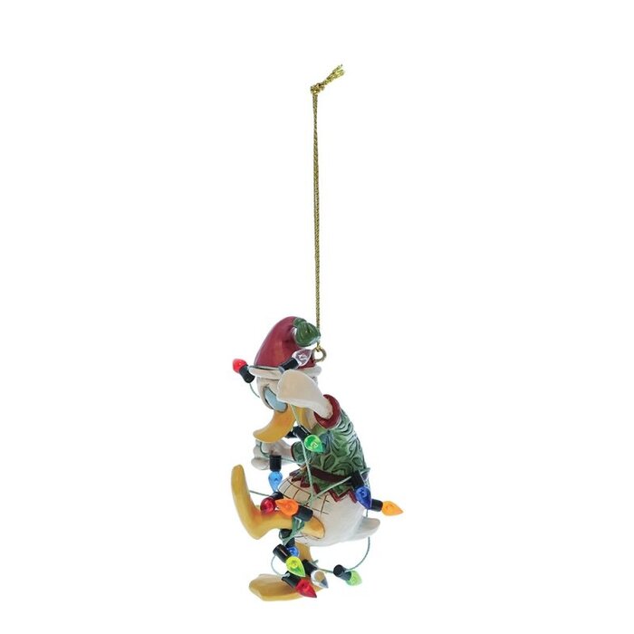 Disney Traditions - Donald Duck Wrapped in Lights Hanging Ornament