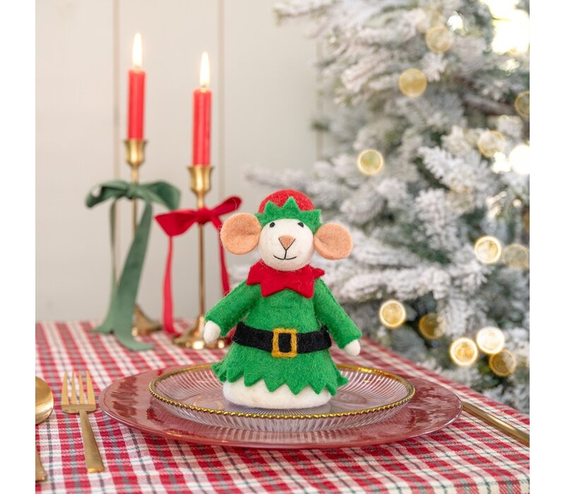 Sjaal met een Verhaal - Decoratie Muis Kerstelf