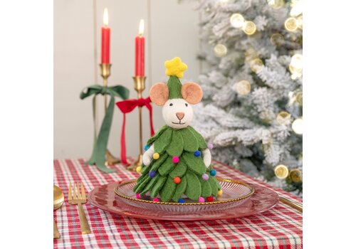 Sjaal met een Verhaal Decoratie Muis Kerstboom - Sjaal met een Verhaal