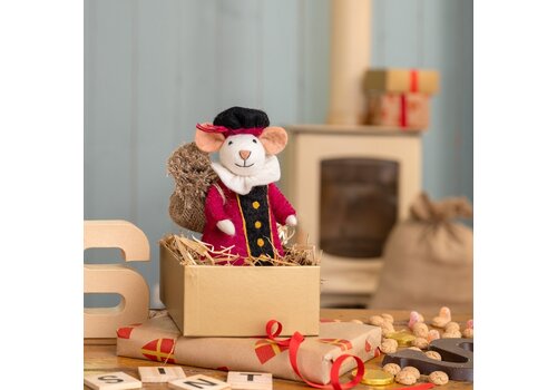 Sjaal met een Verhaal Decoratie Muis Pietermuis Cyclaam - Sjaal met een Verhaal