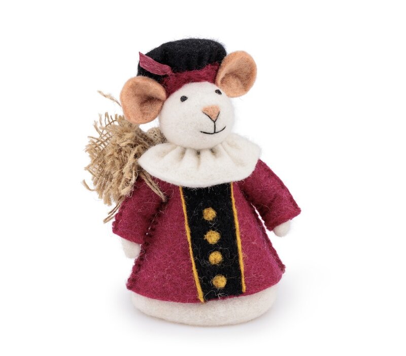 Sjaal met een Verhaal - Decoratie Muis Pietermuis Cyclaam