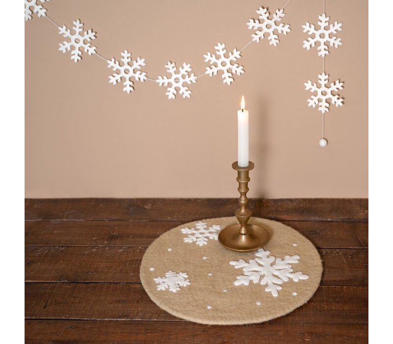 Sjaal met Verhaal - Onderzetter 35 cm Gingerbread