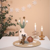 Sjaal met Verhaal - Onderzetter 35 cm Gingerbread