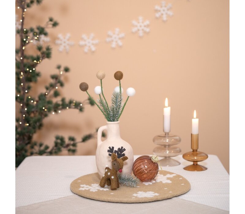 Sjaal met Verhaal - Onderzetter 35 cm Gingerbread