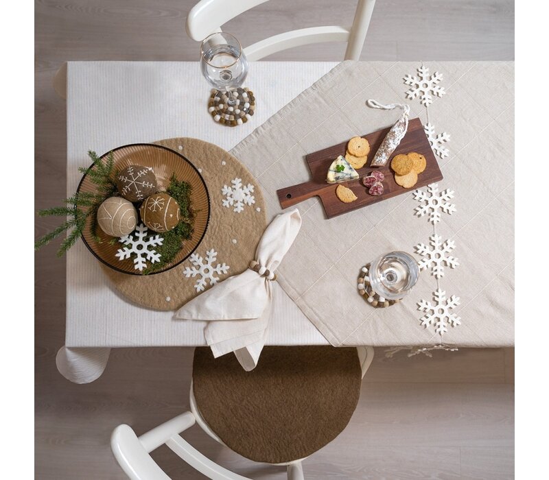 Sjaal met Verhaal - Onderzetter 35 cm Gingerbread