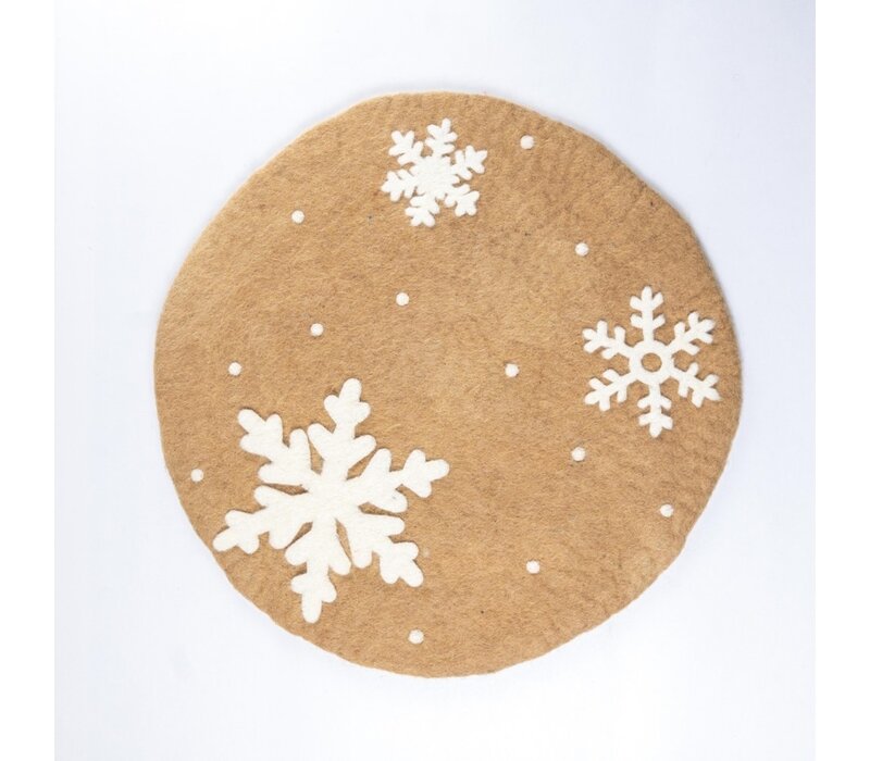 Sjaal met Verhaal - Onderzetter 35 cm Gingerbread