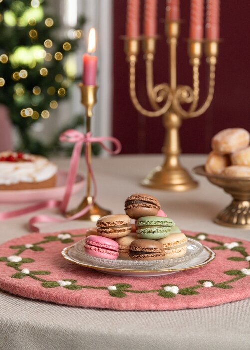 Sjaal met Verhaal Onderzetter 35 cm Mistletoe Dreams - Sjaal met Verhaal