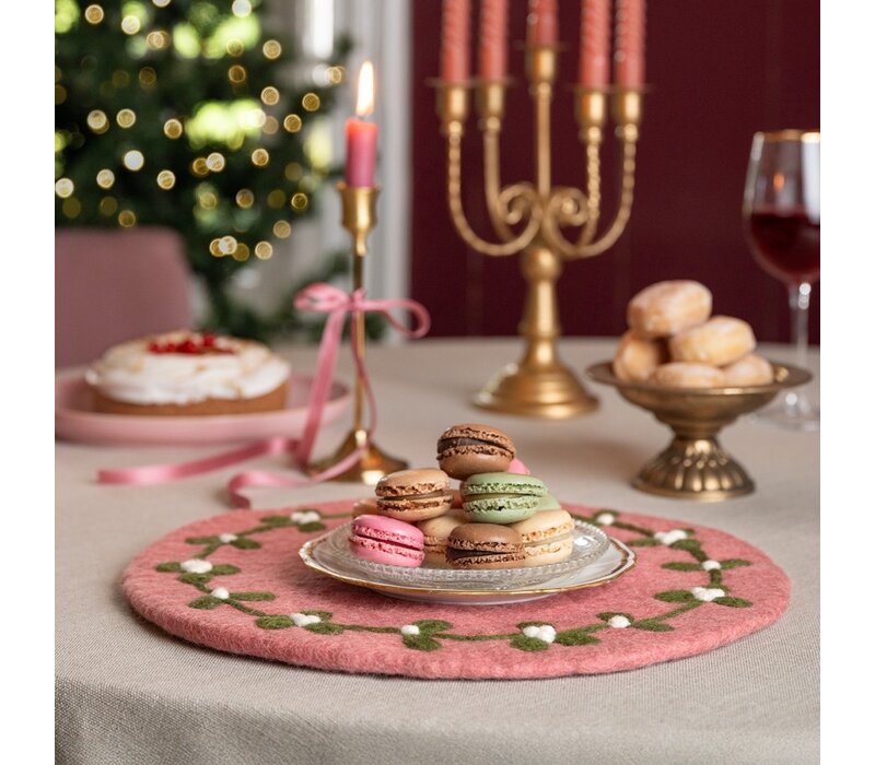 Sjaal met Verhaal - Onderzetter 35 cm Mistletoe Dreams