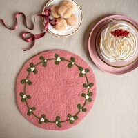 Sjaal met Verhaal - Onderzetter 35 cm Mistletoe Dreams