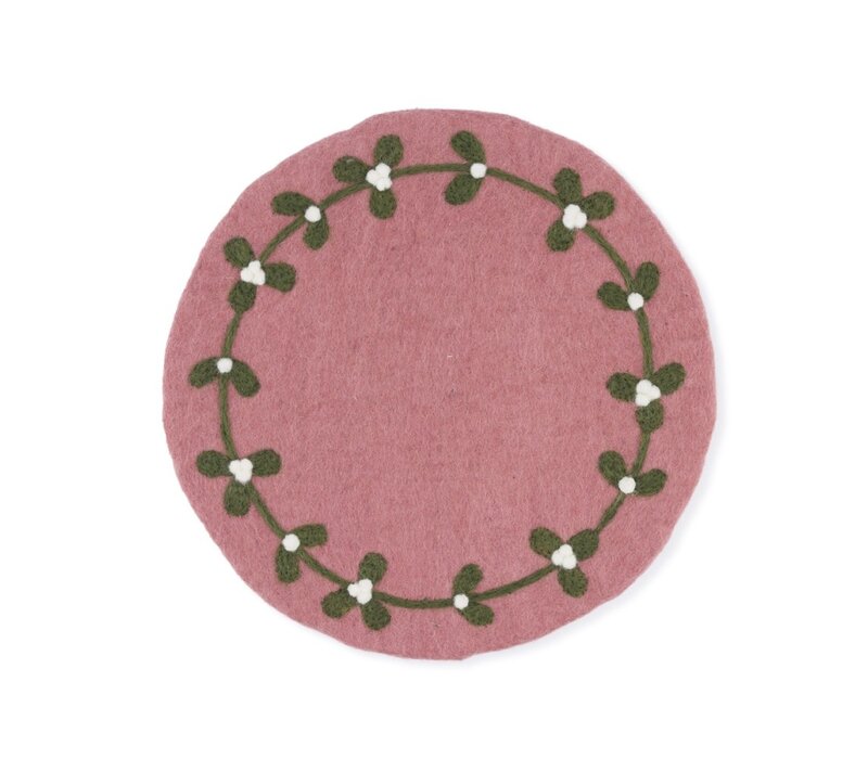 Sjaal met Verhaal - Onderzetter 35 cm Mistletoe Dreams