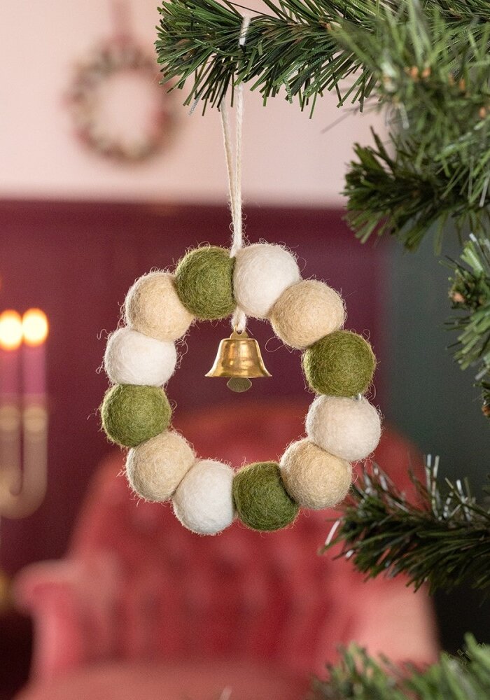 Sjaal met een Verhaal - Hanger Krans Mistletoe Dreams Small