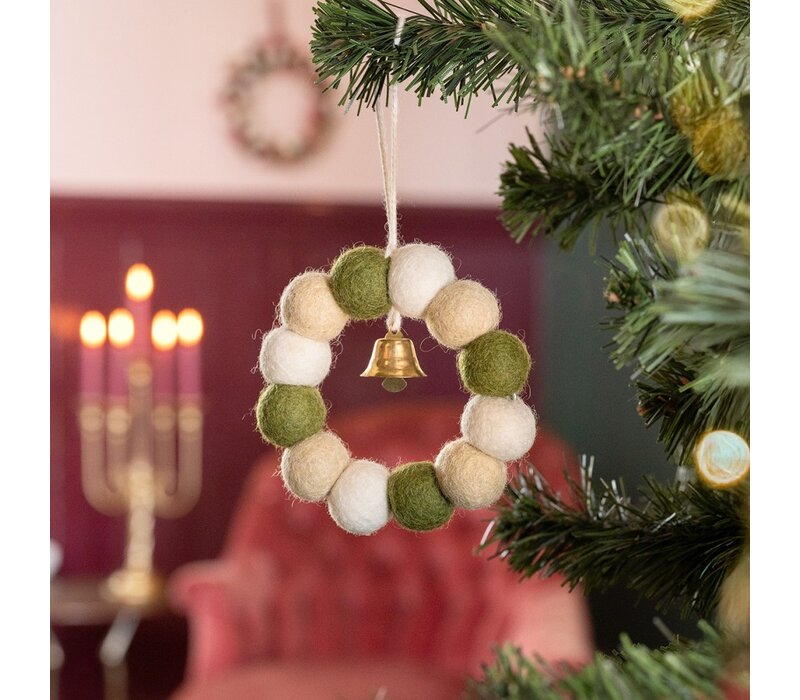 Sjaal met een Verhaal - Hanger Krans Mistletoe Dreams Small