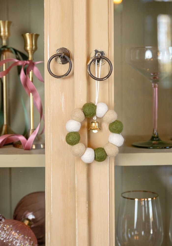 Sjaal met een Verhaal - Hanger Krans Mistletoe Dreams Small