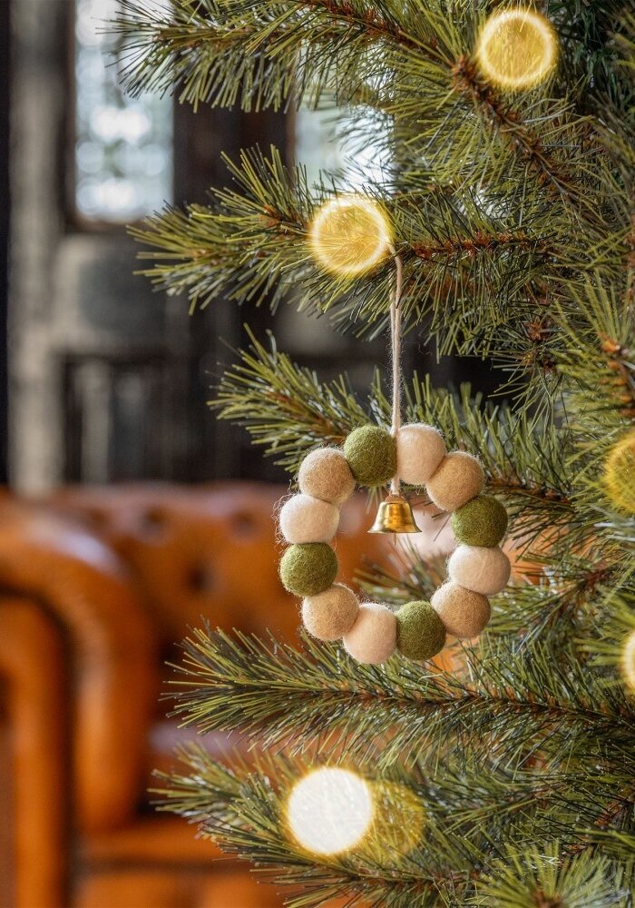 Sjaal met een Verhaal - Hanger Krans Mistletoe Dreams Small