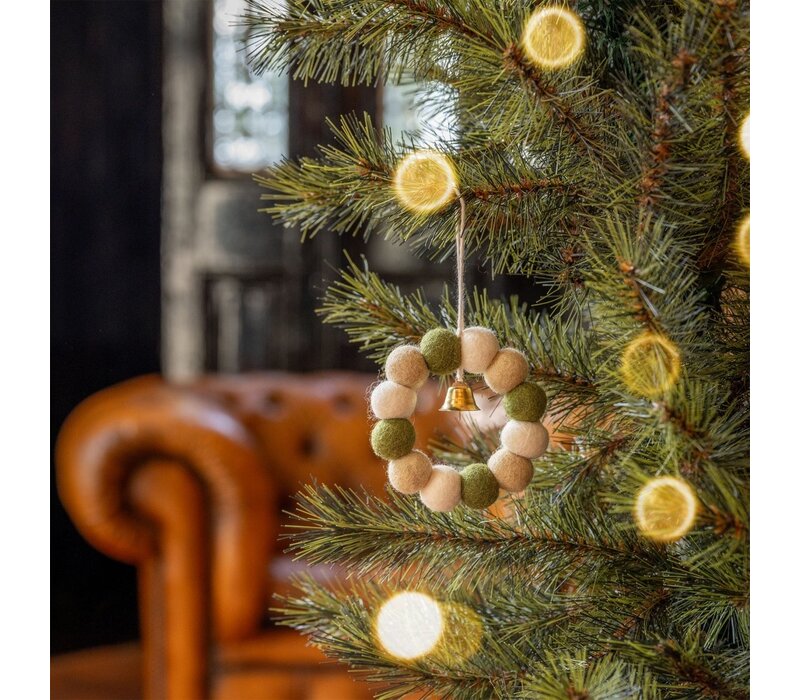 Sjaal met een Verhaal - Hanger Krans Mistletoe Dreams Small