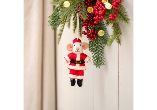 Sjaal met een Verhaal Hanger Muis Kerstmuis - Sjaal met een Verhaal