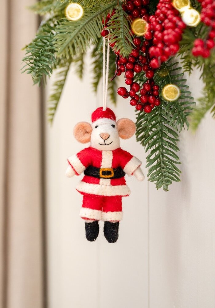 Sjaal met een Verhaal - Hanger Muis Kerstmuis