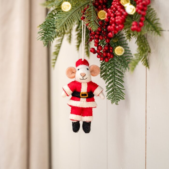 Sjaal met een Verhaal - Hanger Muis Kerstmuis