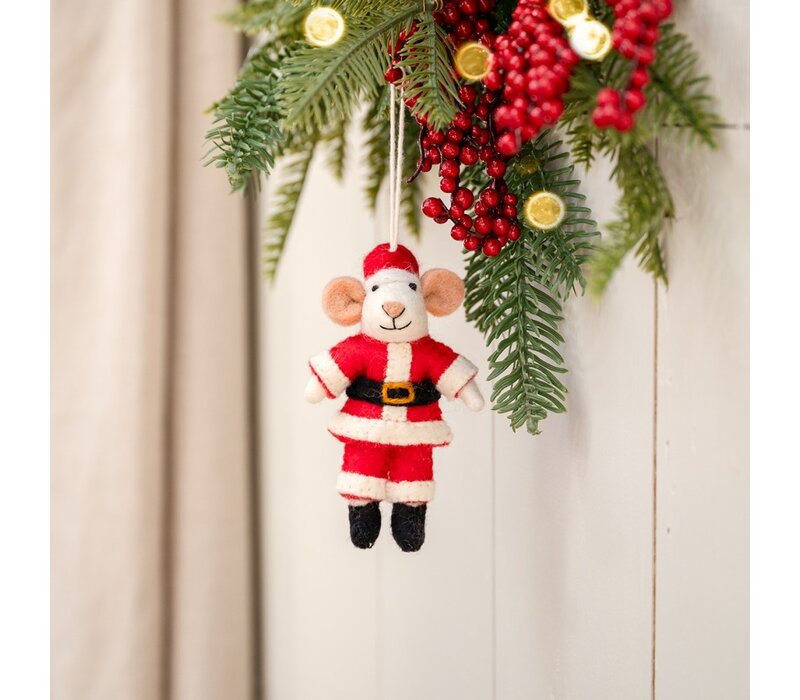 Sjaal met een Verhaal - Hanger Muis Kerstmuis