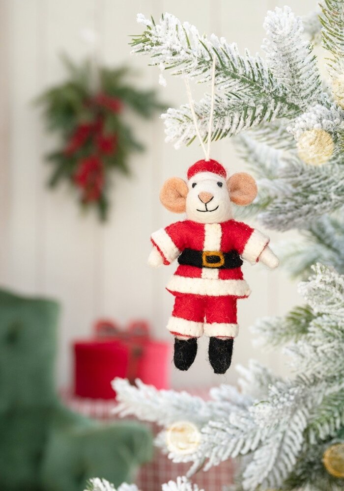 Sjaal met een Verhaal - Hanger Muis Kerstmuis