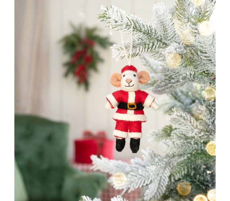 Sjaal met een Verhaal - Hanger Muis Kerstmuis