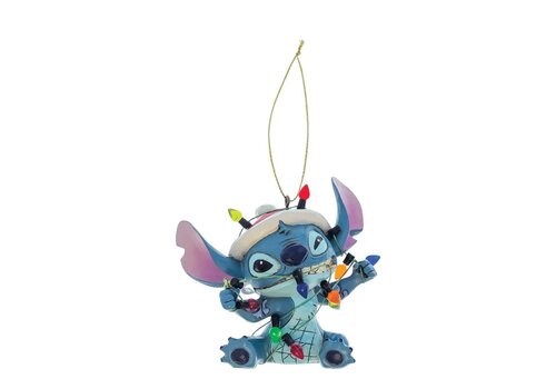 Disney Traditions Stitch Wrapped in Christmas Lights Hanging Ornament - Disney Traditions