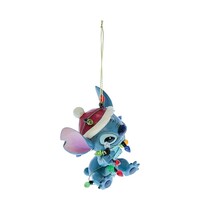 Disney Traditions - Stitch Wrapped in Christmas Lights Hanging Ornament