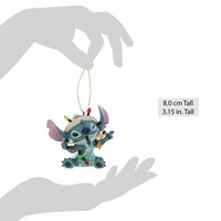 Disney Traditions - Stitch Wrapped in Christmas Lights Hanging Ornament