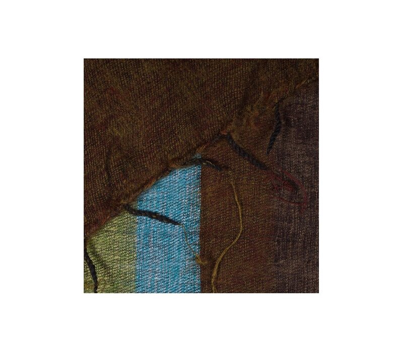 Sjaal met Verhaal - Plaid Blauw Bruin Groen