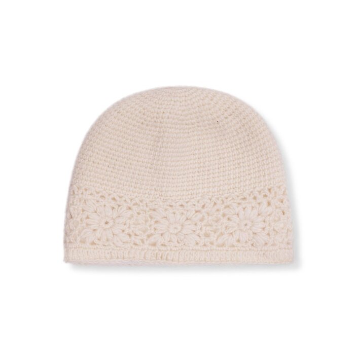 Sjaal met Verhaal - Muts Granny Square Crème