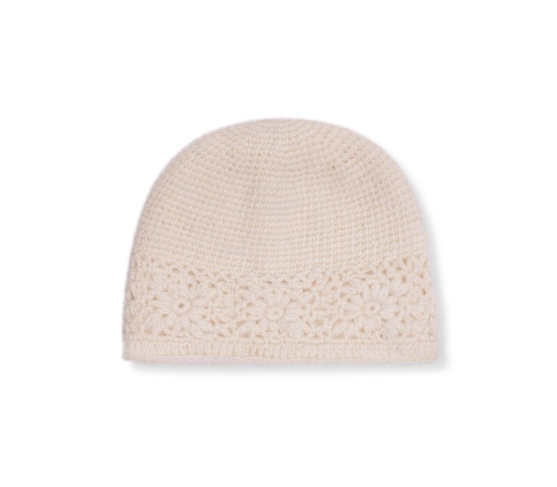Sjaal met Verhaal - Muts Granny Square Crème