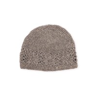 Sjaal met Verhaal - Muts Granny Square Taupe