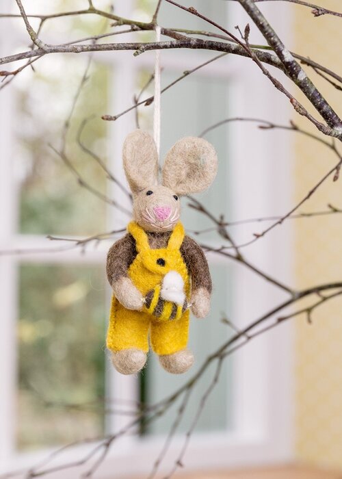 Sjaal met Verhaal Hanger Haas Imker met Bijtje - Sjaal met Verhaal