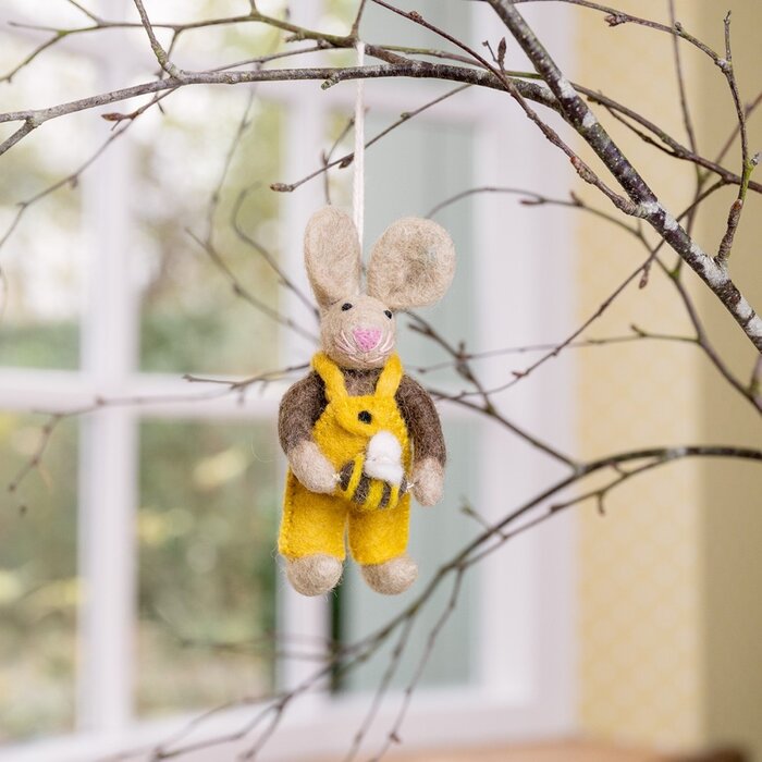 Sjaal met Verhaal Hanger Haas Imker met Bijtje - Sjaal met Verhaal