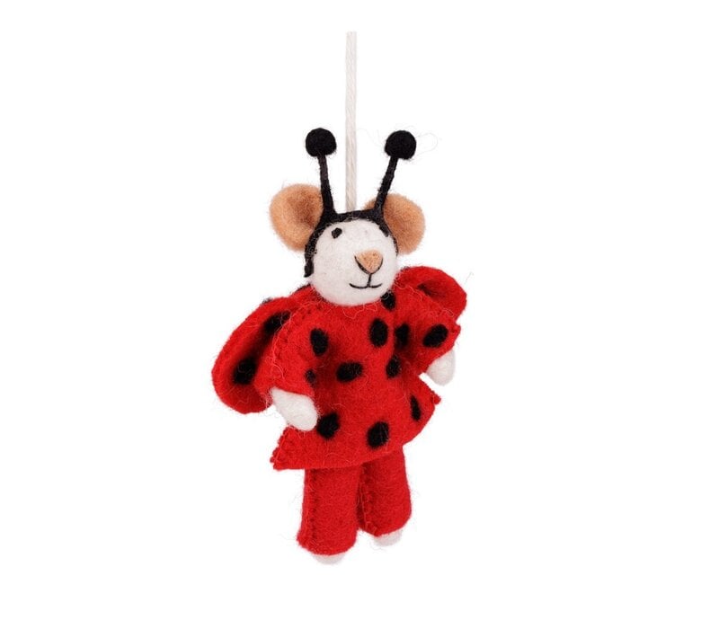 Sjaal met Verhaal - Hanger Muis Lieveheersbeestje