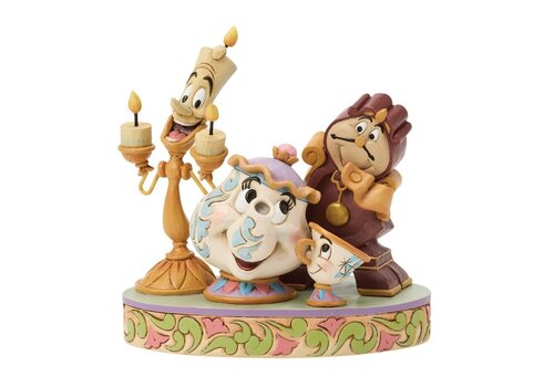 Disney Traditions Heart of the Castle (Lumiere, Mrs Potts, Cogsworth and Chip PRE-ORDER) - Disney Traditions