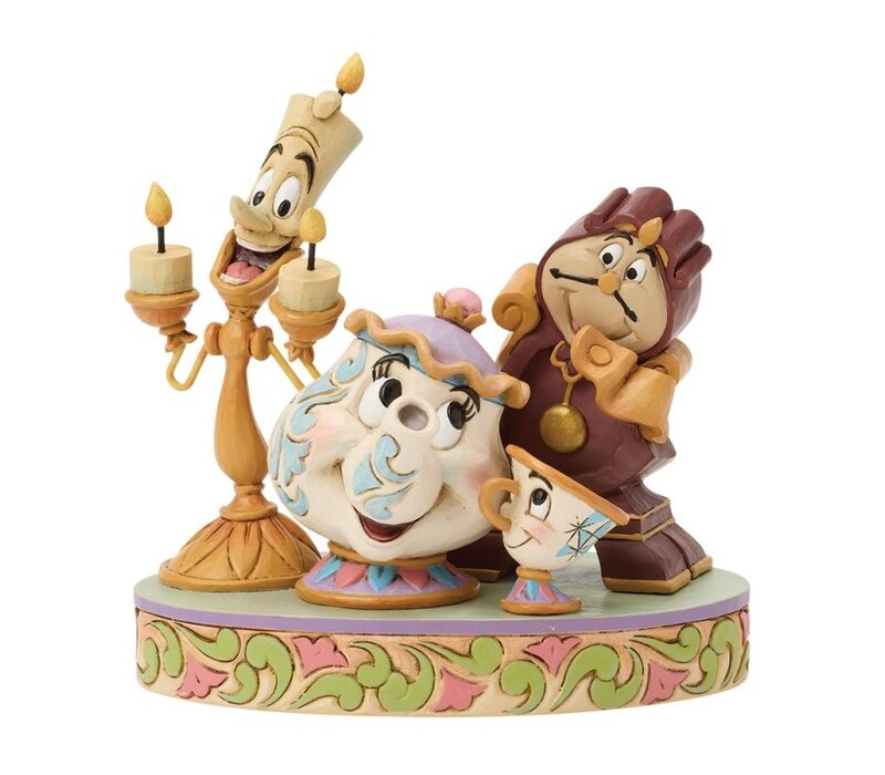 Disney Traditions - Heart of the Castle (Lumiere, Mrs Potts, Cogsworth and Chip PRE-ORDER)