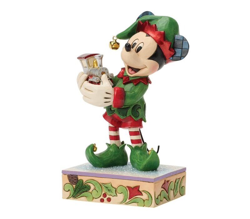 Disney Traditions - Elf on Track (Mickey Elf with Train PRE-ORDER)