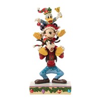 Disney Traditions - A Holiday Pile Up (Mickey, Donald and Goofy Stacked PRE-ORDER)