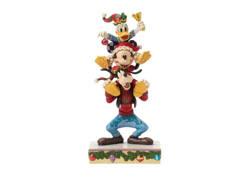 Disney Traditions A Holiday Pile Up (Mickey, Donald and Goofy Stacked PRE-ORDER) - Disney Traditions