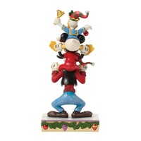 Disney Traditions - A Holiday Pile Up (Mickey, Donald and Goofy Stacked PRE-ORDER)