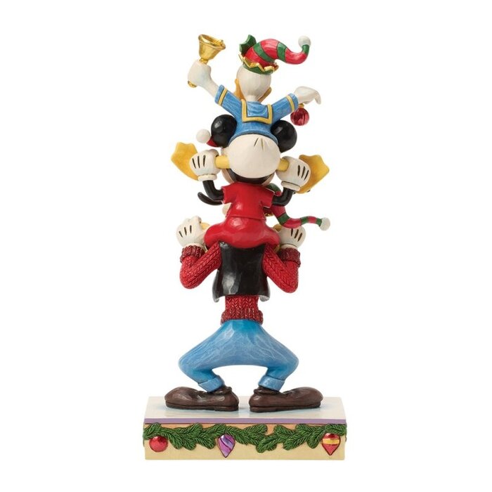 Disney Traditions - A Holiday Pile Up (Mickey, Donald and Goofy Stacked PRE-ORDER)