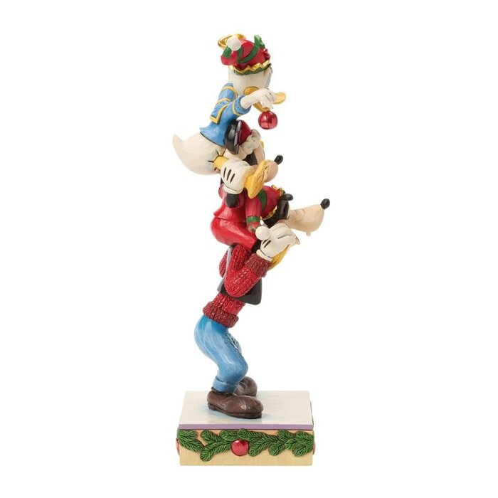 Disney Traditions - A Holiday Pile Up (Mickey, Donald and Goofy Stacked PRE-ORDER)