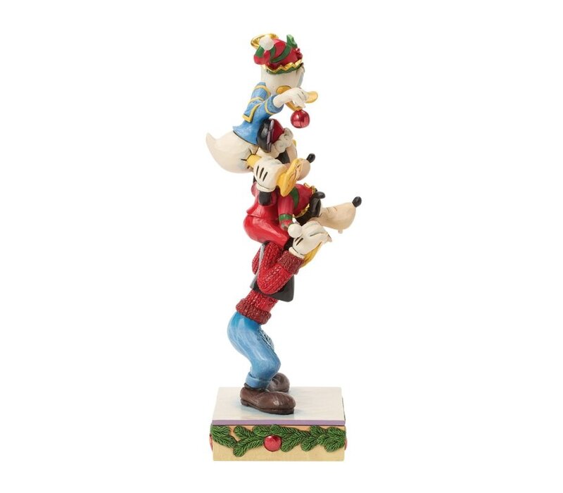 Disney Traditions - A Holiday Pile Up (Mickey, Donald and Goofy Stacked PRE-ORDER)