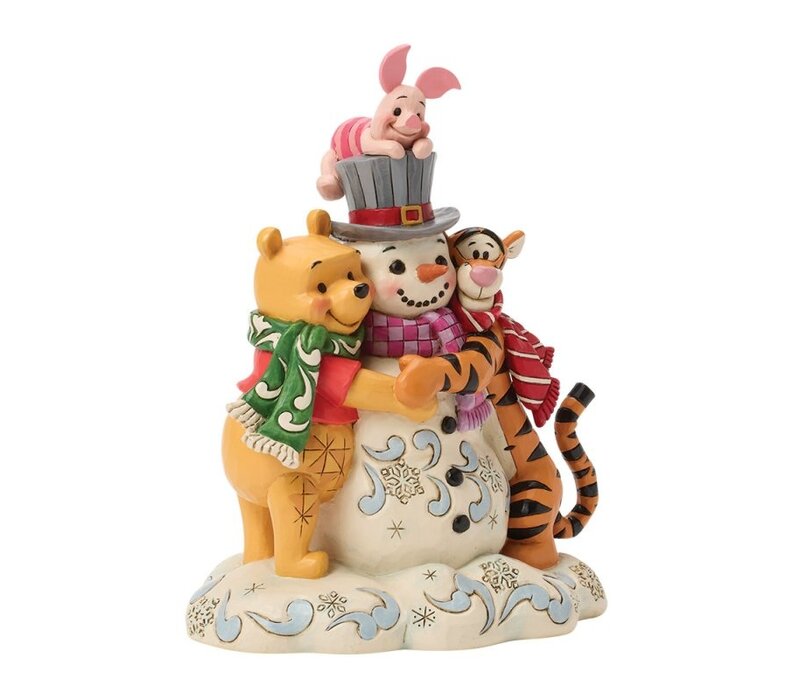 Disney Traditions - A Chilly Creation (Pooh and Friends Hugging Snowman PRE-ORDER)