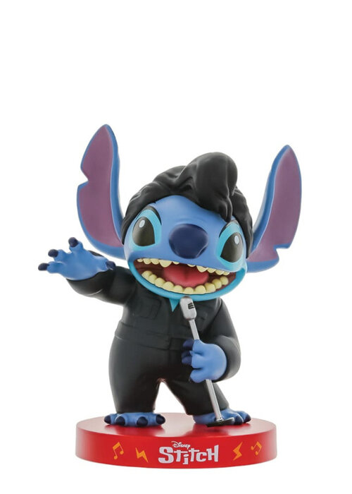 Disney Showcase Collection Black Leather Elvis Stitch (OP=OP!) - Disney Showcase Collection