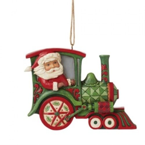 Santa Train Hanging Ornament - Heartwood Creek 